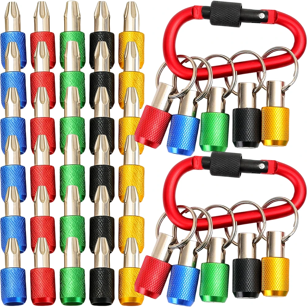 

12/1x Drill Bits Socket Quick Release Screwdriver Head Conversion Sleeve with Carabiner Hand Tool Parts Screwdriver Bits Holder
