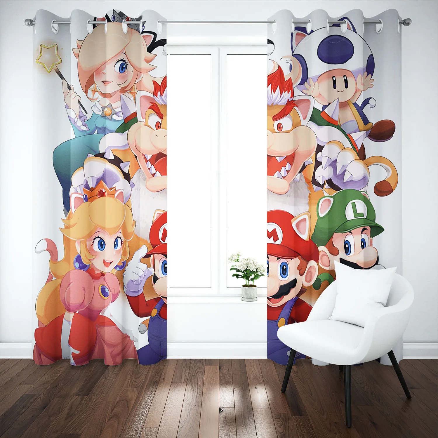 Cartoon Curtain Partition 100%Polyester Shade Bedroom Decorations Room Curtains Home Multiple Size Window Hangings