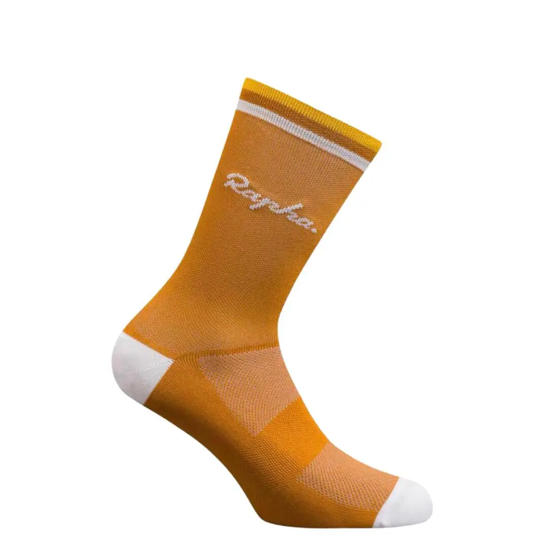 2023 NEW Summer Sport Cycling Socks Men Road Bicycle Socks Outdoor Sport Compression Socks Orange