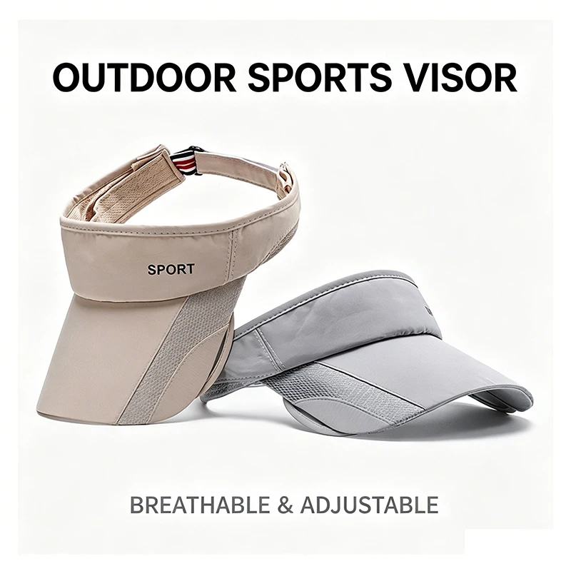 Special Offer Men Women Retractable Brim Empty Top Sun Visor Quick Dry Mesh UV Protection Sport Cap for Outdoor Sports