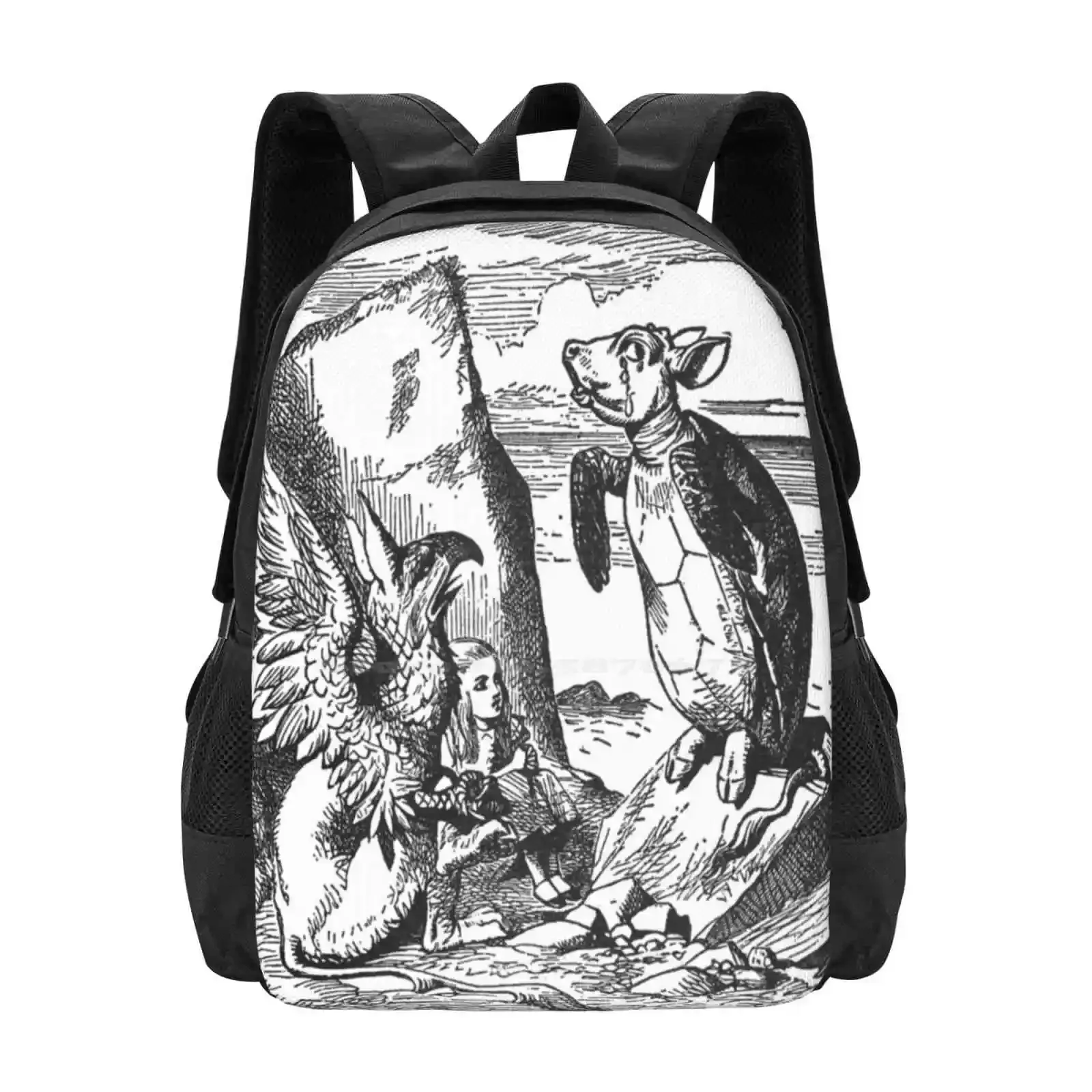 

The Mock Turtle Hot Sale Schoolbag Backpack Fashion Bags Alices Adventures In Original Lewis Carroll Charles Lutwidge Dodgson