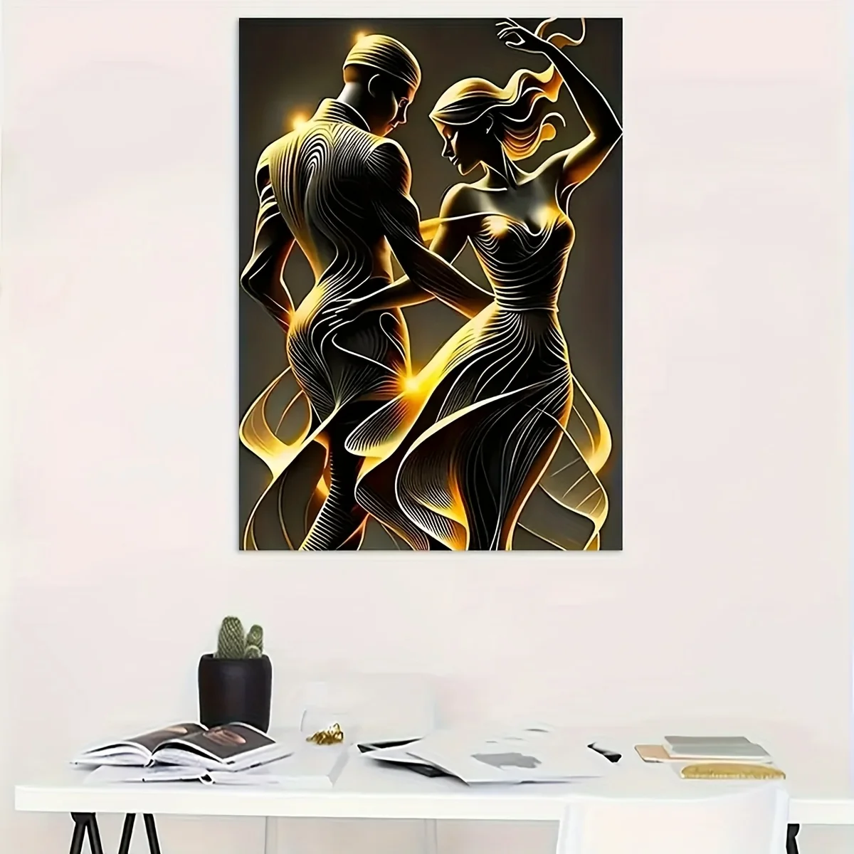 قطعة واحدة من الطباعة الفنية القماشية الجمالية الحديثة، ديكور حائط بدون إطار، مناسبة لغرف المعيشة وغرف النوم والمكاتب وغيرها