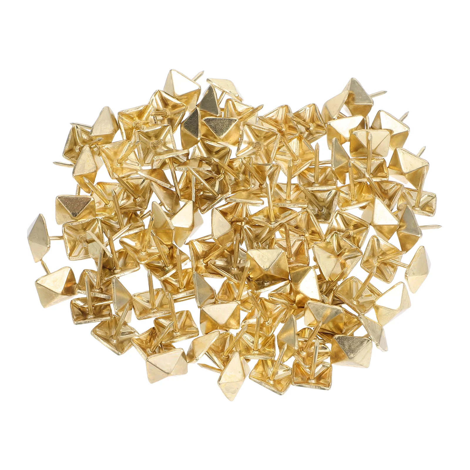 

100pcs Extra Long Upholstery Tacks Square Head Metal Push Pins For Thick Wood Hard Walls Home Office Decor Diy Projects Wall