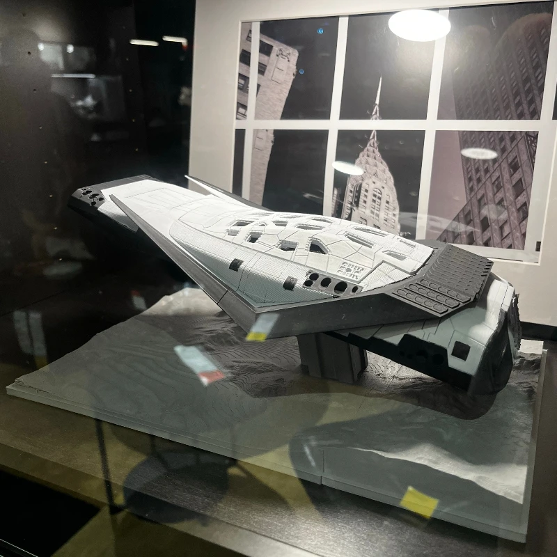 

Космический корабль Interstellar Ranger — модель Fdm с 3D-печатью и ручной росписью, акриловая витрина, модель игрушки в подарок для фанатов