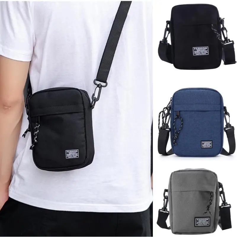 Bolsa Mensageiro Crossbody Masculina, Bolsas de Ombro, Pacote Pequeno para Negócios, Esportes de Viagem ao Ar Livre, Mini Bolsa Leve