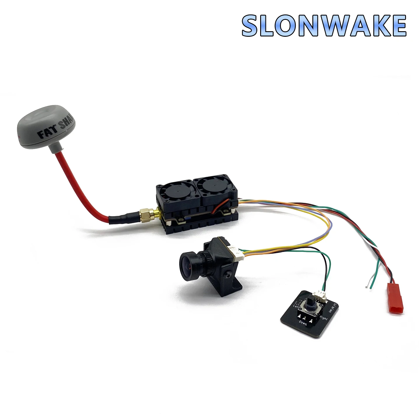 LONWAKE long-distance 5W 5.8G 48CH FPV VTX Transmitter adjustable and CMOS 1800TVL Camera Night Vision use for FPV RC Drone
