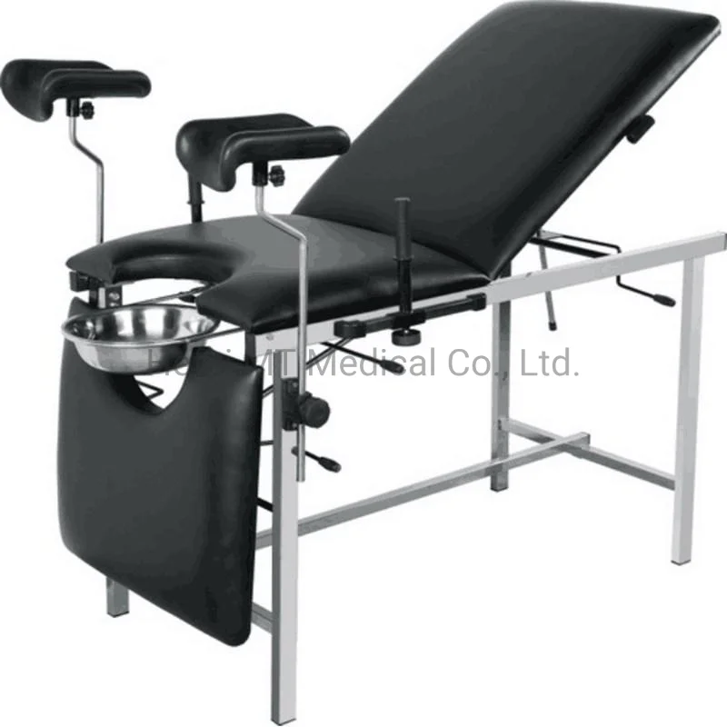 

Mt Medical Factory Price Stainless Steel Delivery Table Clinic Bed for Gynecological Examination