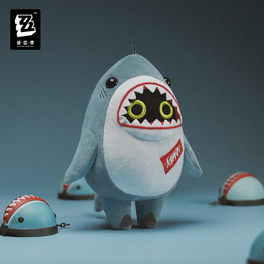 มีในสต็อก miHoYo Zenless Zone Zero Shark Bangboo อุปกรณ์ต่อพ่วงเกมตุ๊กตาของขวัญพวงกุญแจจี้การ์ตูนของขวัญวันเกิด