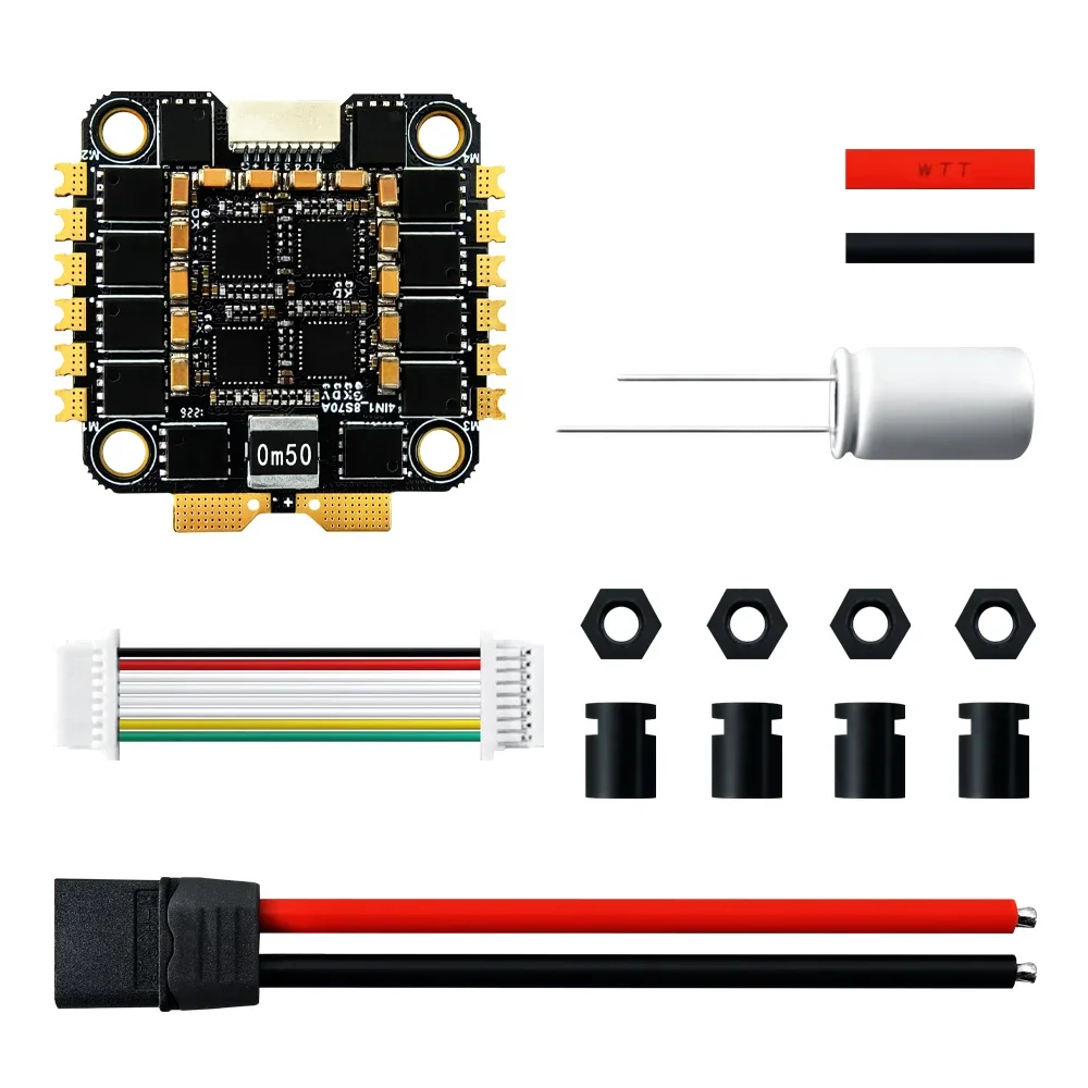 BoMaSMAXKGO 4 IN 1 AM32 ESC 70A 4-8S DShot600 Four In One ESC RC Multirotor Quadcopter Fixed Wing FPV Drone Replacement Accessor