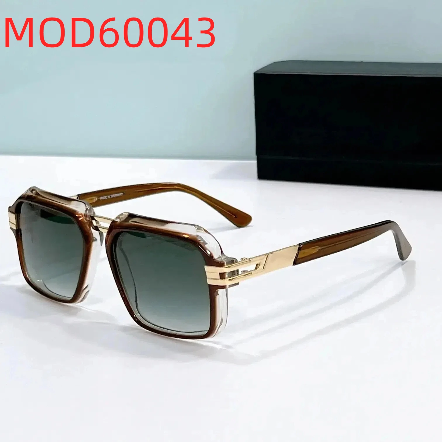 

Аутентичные MOD60043, градиентные зеленые линзы, популярные квадратные мужские и женские солнцезащитные очки, ацетатная оправа премиум-класса, роскошные мужские очки для пар