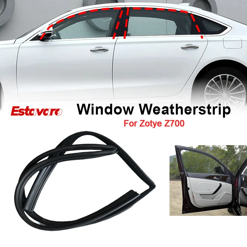 Ventana de canal de vidrio para Zotye Z700, burlete de ventana, guía de canal, tira de sellado de ventana, conducto de elevación de vidrio, accesorios para coche