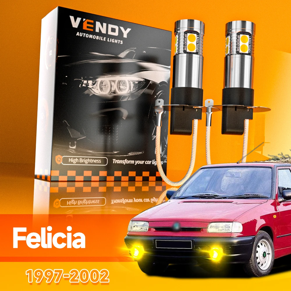 

2pcs For Skoda Felicia 1997-2002 LED Fog Light 1998 1999 2000 2001 Canbus Accessories