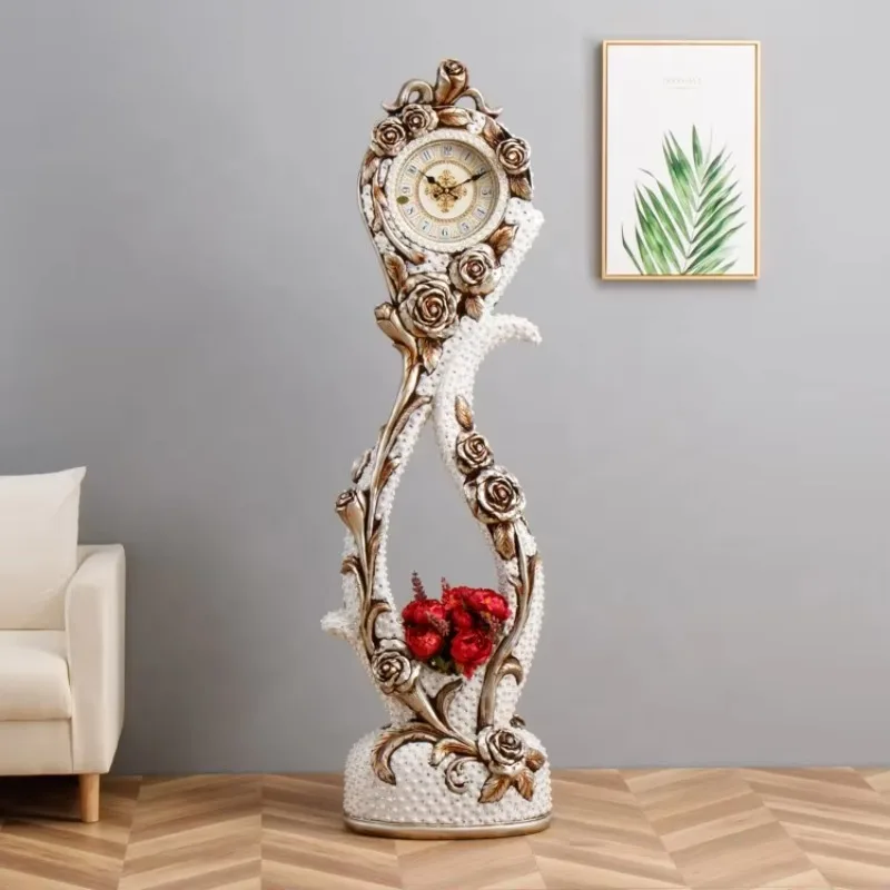 Resin special European high-grade classical resin large single port clock decoration