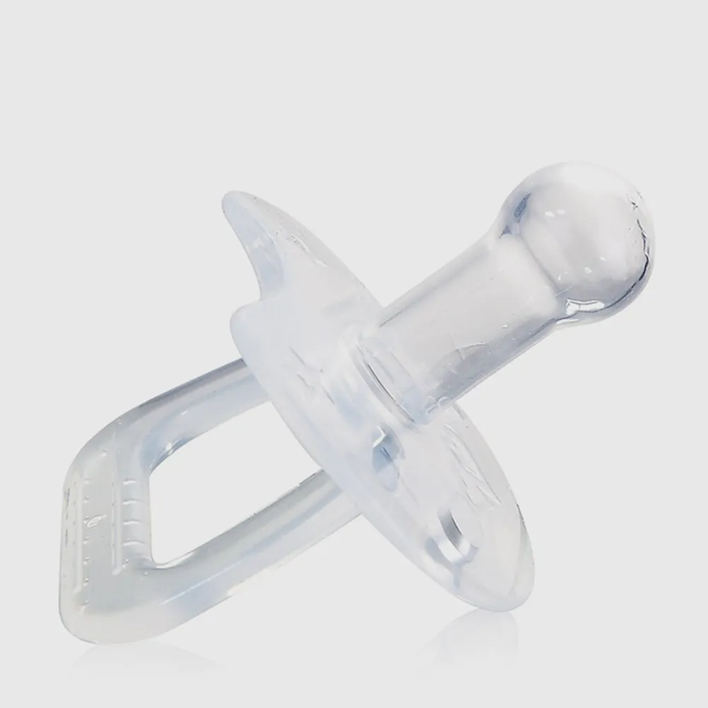 

2Pcs Baby Silicone Pacifier Soothing Infant Newborn Portable Chewing Biting Teether Accessory Baby Pacifier Infant Soother