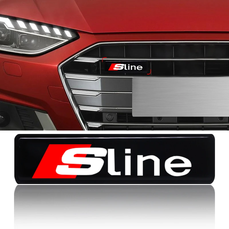 

New Car Front Hood Grille Emblem LED Light Grill Decorative Lights for Audi sline TT A4 A3 A5 A6 A7 A8 Q3 Q5 Q7 Q8 B5 B6 B7 B8