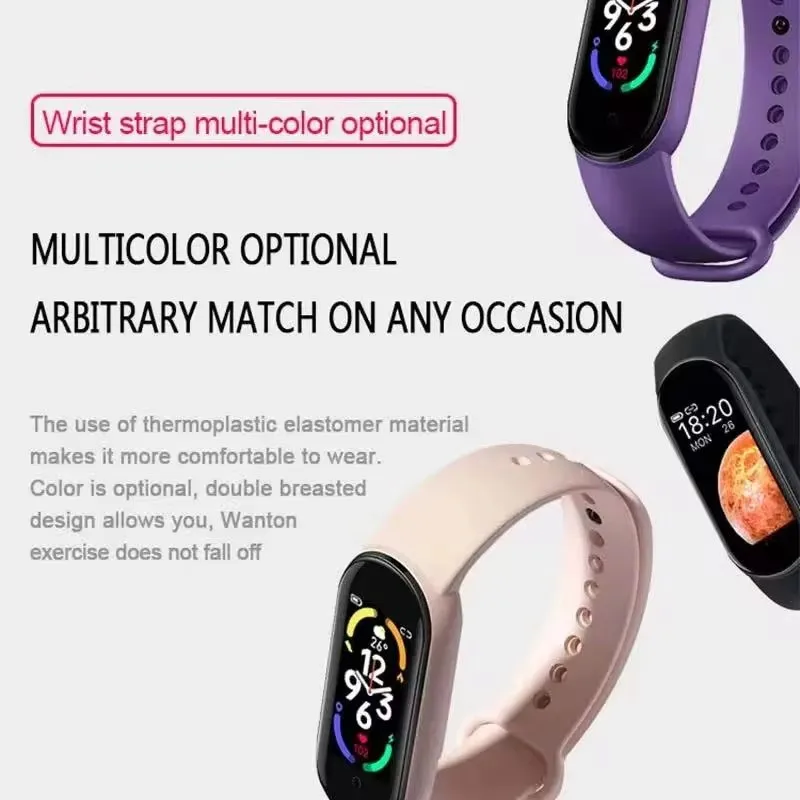 Montre intelligente étanche pour homme et femme, tracker d'activité, fréquence cardiaque, moniteur de pression artérielle image 2