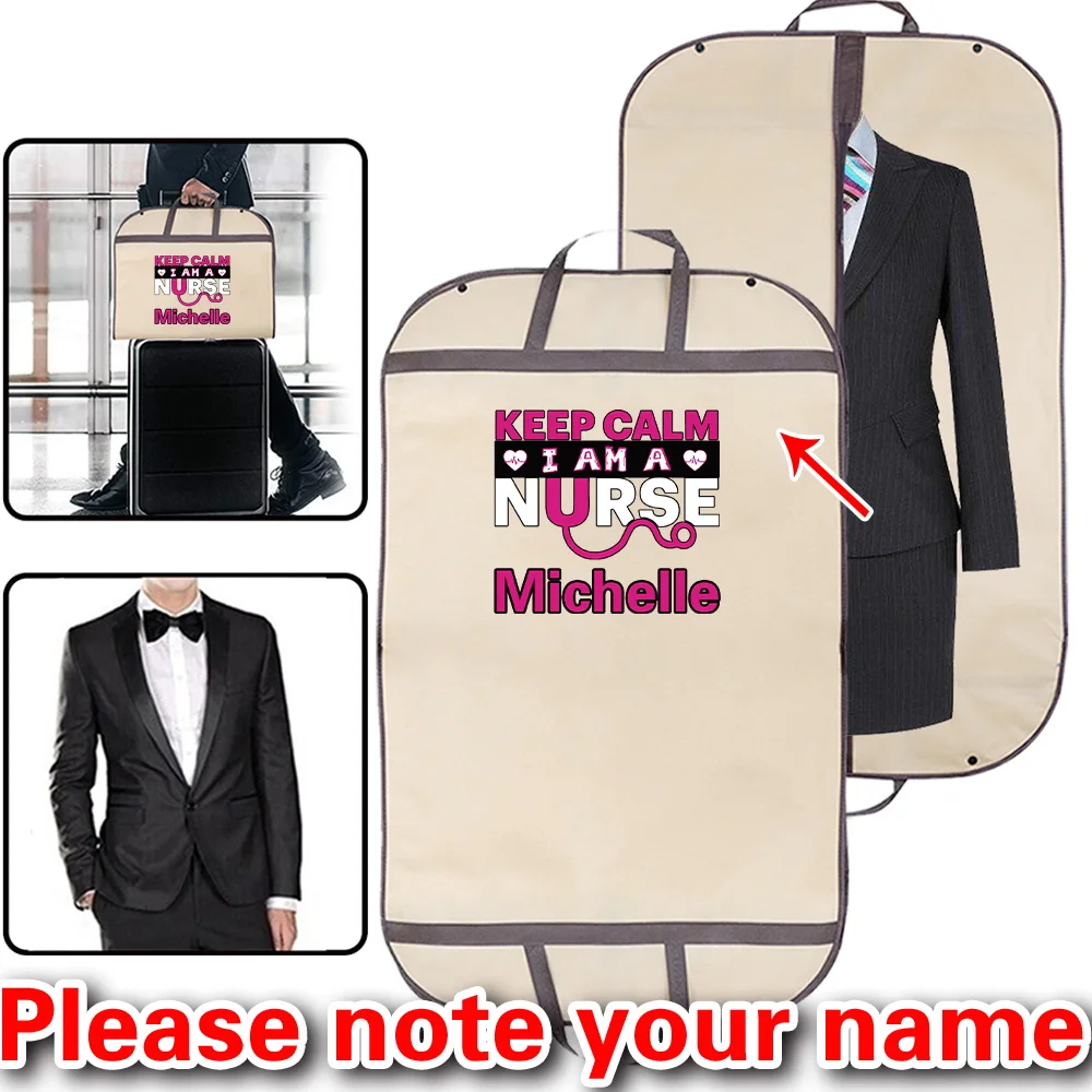 

Персонализированный полностью закрытый чехол для одежды на молнии, подвесной пылезащитный чехол для одежды, сумка для хранения пальто