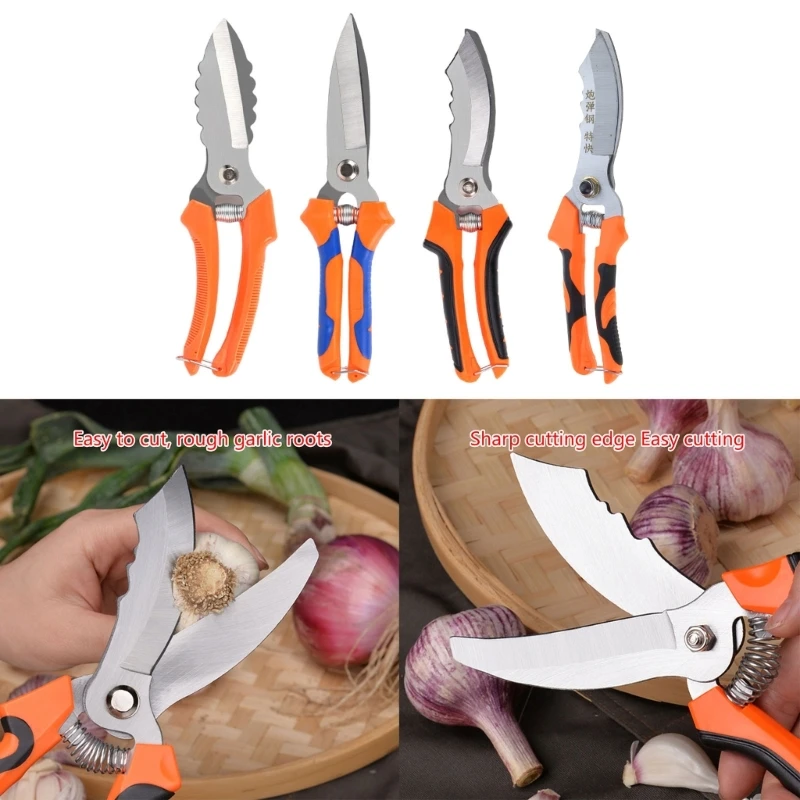 Kitchen Scissors Multifunctional Food Cutter Scissors For Vegetables Soft Chicken Garlic Cooking Scissors Outdoor