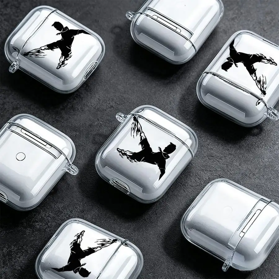 Clear Earphone Cases Cover Case For Airpods 4 3 Pro3 2 1 Pro Pro2 Football Pattern