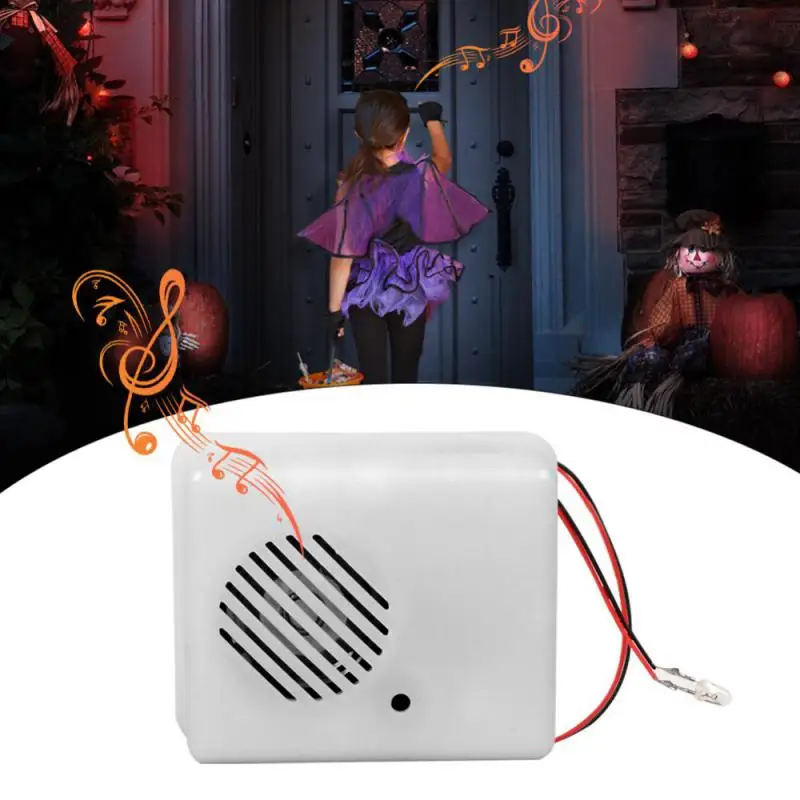 Voice-activated Scary Props Halloween Decoration Sound Sensor Scream Speaker Haunted House Horror Props Halloween Sound Sensor