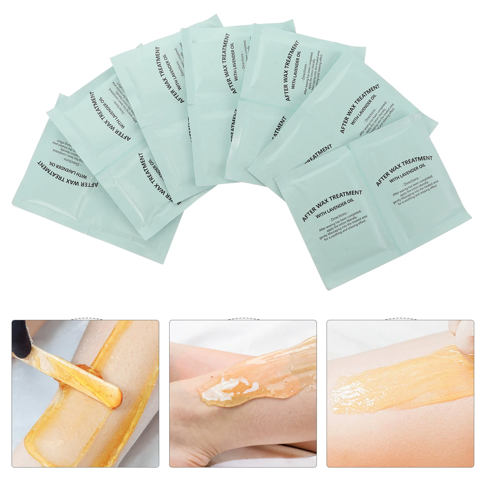 20 Pcs Hair Removal Wax Cleaning Oil Waxing Pads Remover Treatment Wet Wipes Care Skin Non-woven Fabric Redness Reducer after