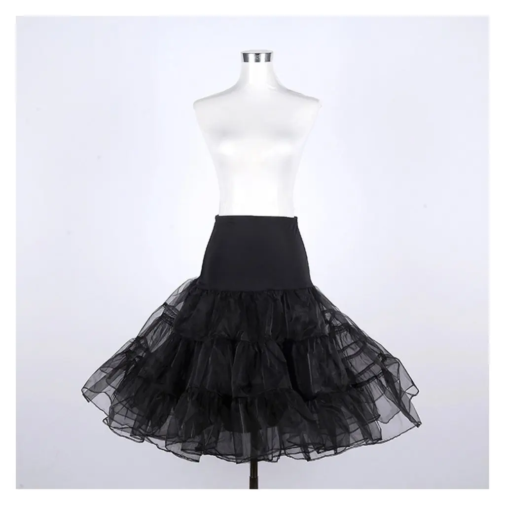 

Retro Boneless Skirt Mesh Skirt for Women Colorful Tutu Skirt Fashionable Mid-Length A-Line Skirt for All Seasons