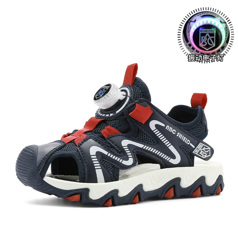 

Kids Beach Sandals Shoes Summer Closed Toe Anti Bump Children's Walking Flat Shoe Outdoor Breathable Boy's Soft Sole Sandals