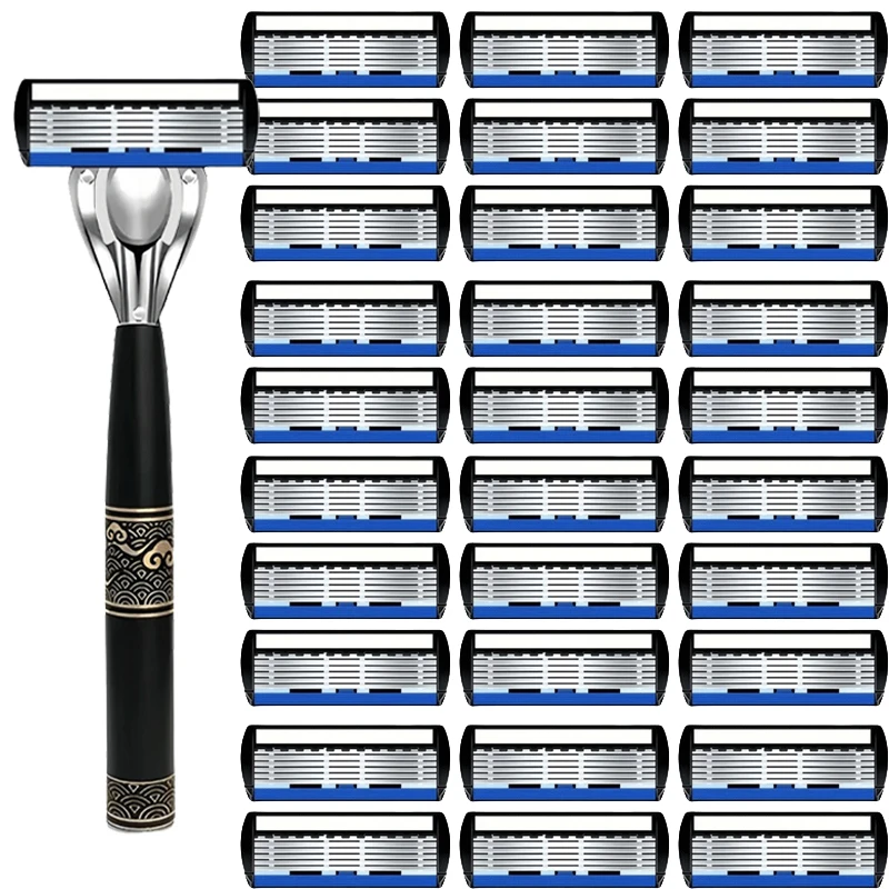 

Shaver Brand New Design Women Razor Shaving Six Layer Shaver Reusable Razor Imported Blade Multi Tool Head Change