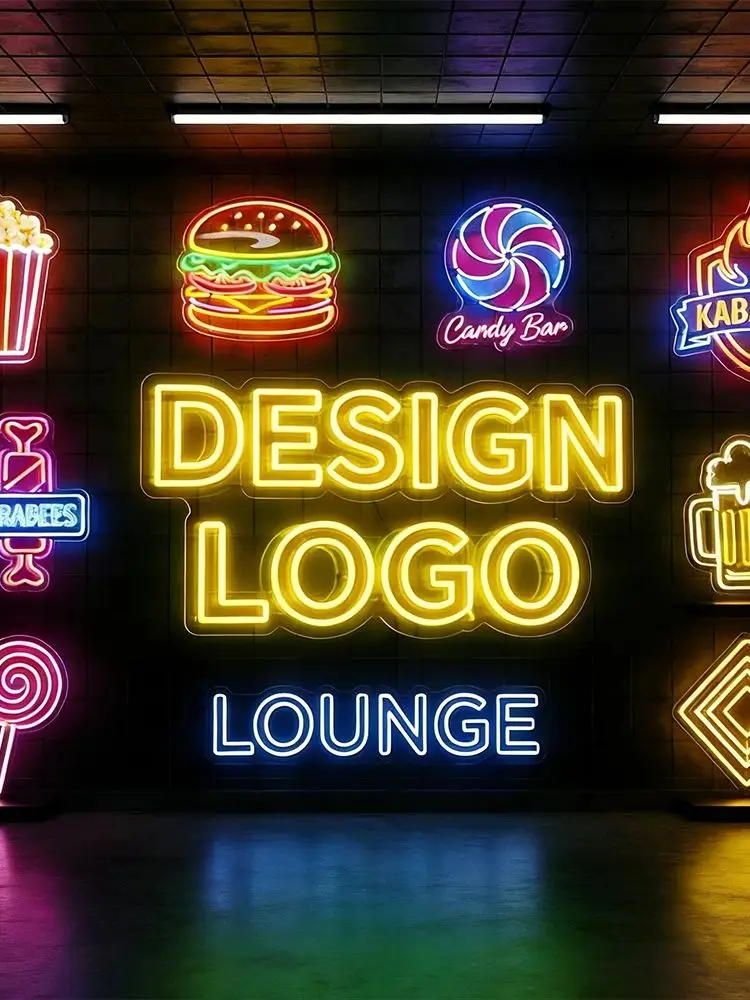 Personalizowany neon z akrylu LED, lampka nocna na imprezę, wesele, urodziny, do firmy, restauracji, dekoracja ścienna. — zdjęcie produktu 7
