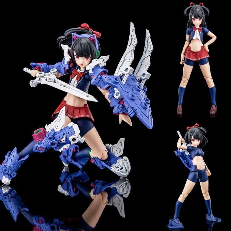 In Stock 100% Original KOTOBUKIYA KP683Megami Device BUSTER DOLL Mobile Suit Girl Chaos Pretty Grandma Action Figures Toys Gift