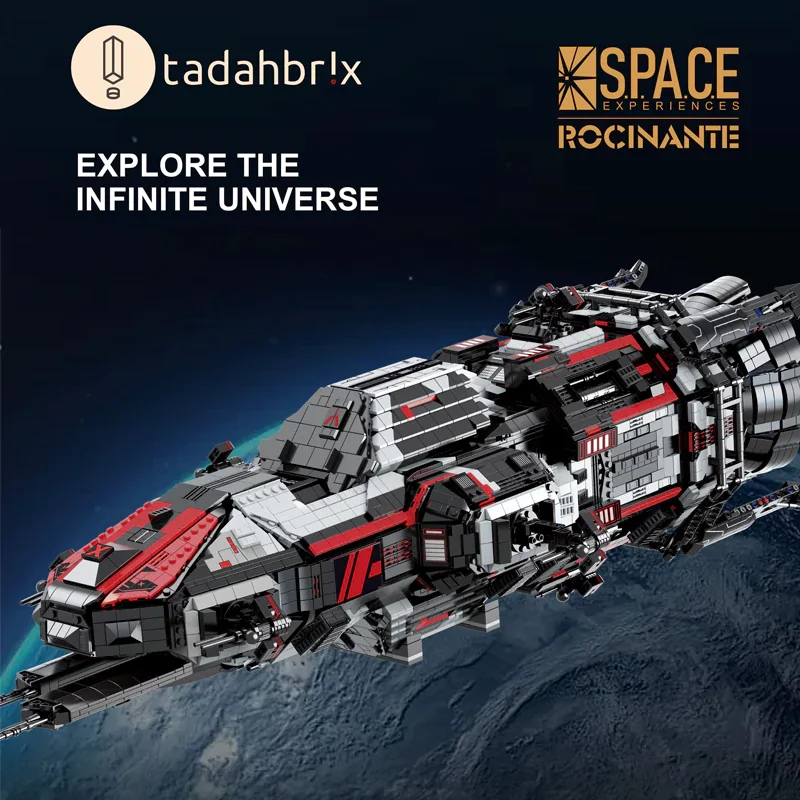 6395PCS Movie ROCINANTE Spaceship Model MOC 33906  Interstellar Series Battleship Building Blocks Brick Puzzle Toys Kids Gift ﻿