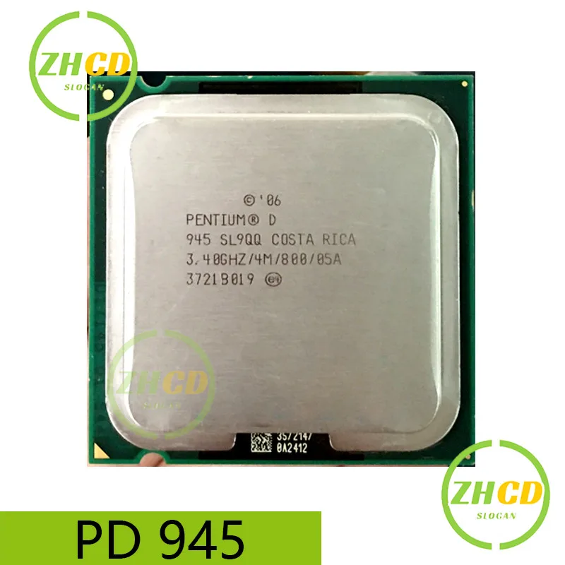 Intel CPU Pentium For D 945 Processor PD 945 3.40GHz/4M/800MHz Dual-core PD945 Socket 775