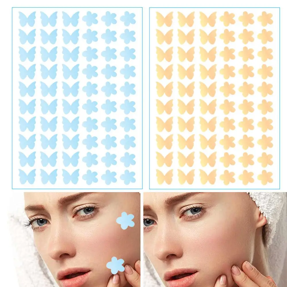 Butterfly Shaped Acne Patches Hydrocolloid Invisible Pimple Cover Gentle & Non-Irritating for Daily Use Acne Patches