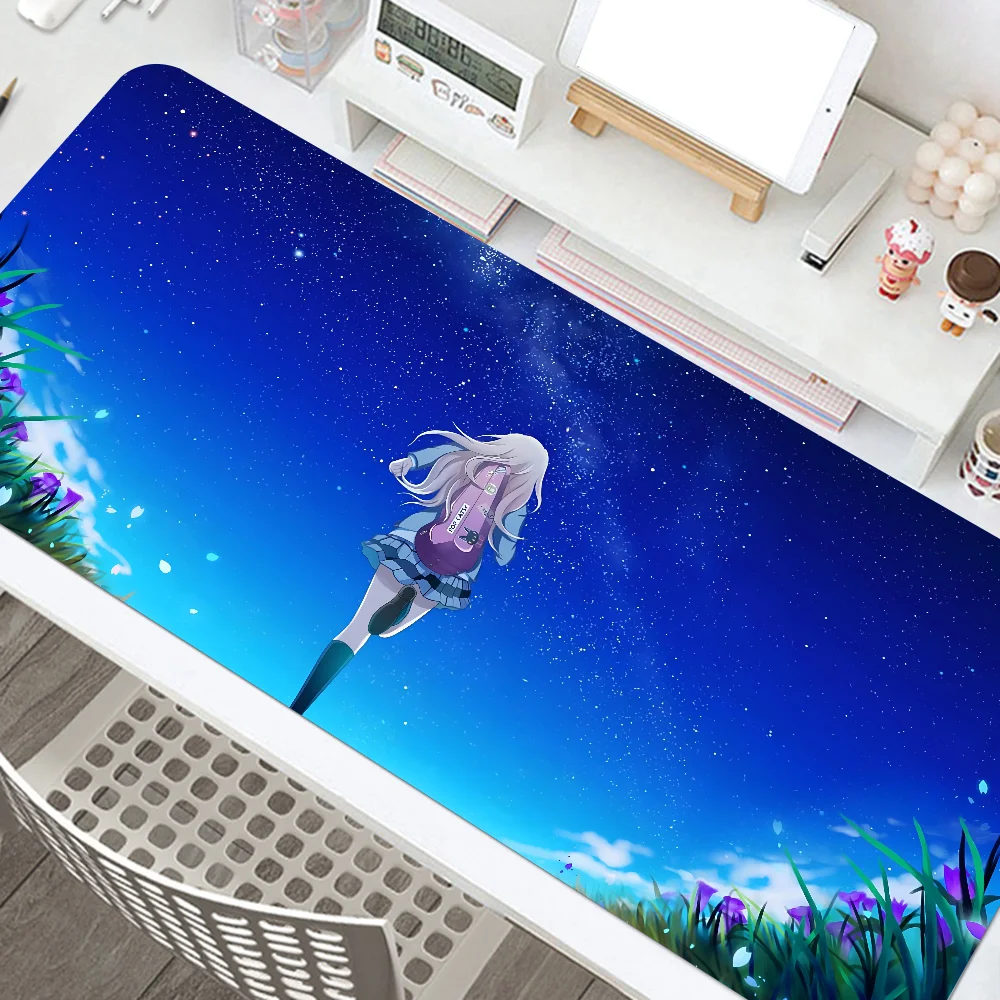 Anime Your Lie In April Mousepad Mouse Mat Desk Mat With Pad Gaming Accessories Prime Gaming XXL Keyboard Pad Padding Mat