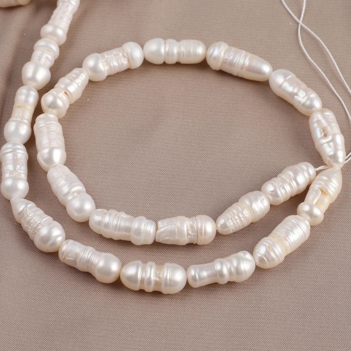 Natural Pearl Thread Bead Exquisite Shape Elegant Appearance for DIY Jewelry Making Handmade Bracelet Necklace Length 36cm