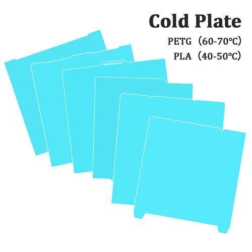 Imagen 1 del producto Placa de construcción de placa fría para Bambu Lab X1 P1 A1 H2D H2S resorte de acero de doble cara fuerte adherencia para ANYCUBIC Kobra S1 Kobra 3