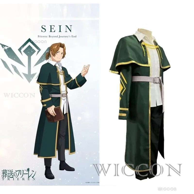 Frieren no final funeral cosplay traje peruca frieren anime cosplay traje halloween herói festa roleplay roupas masculinas