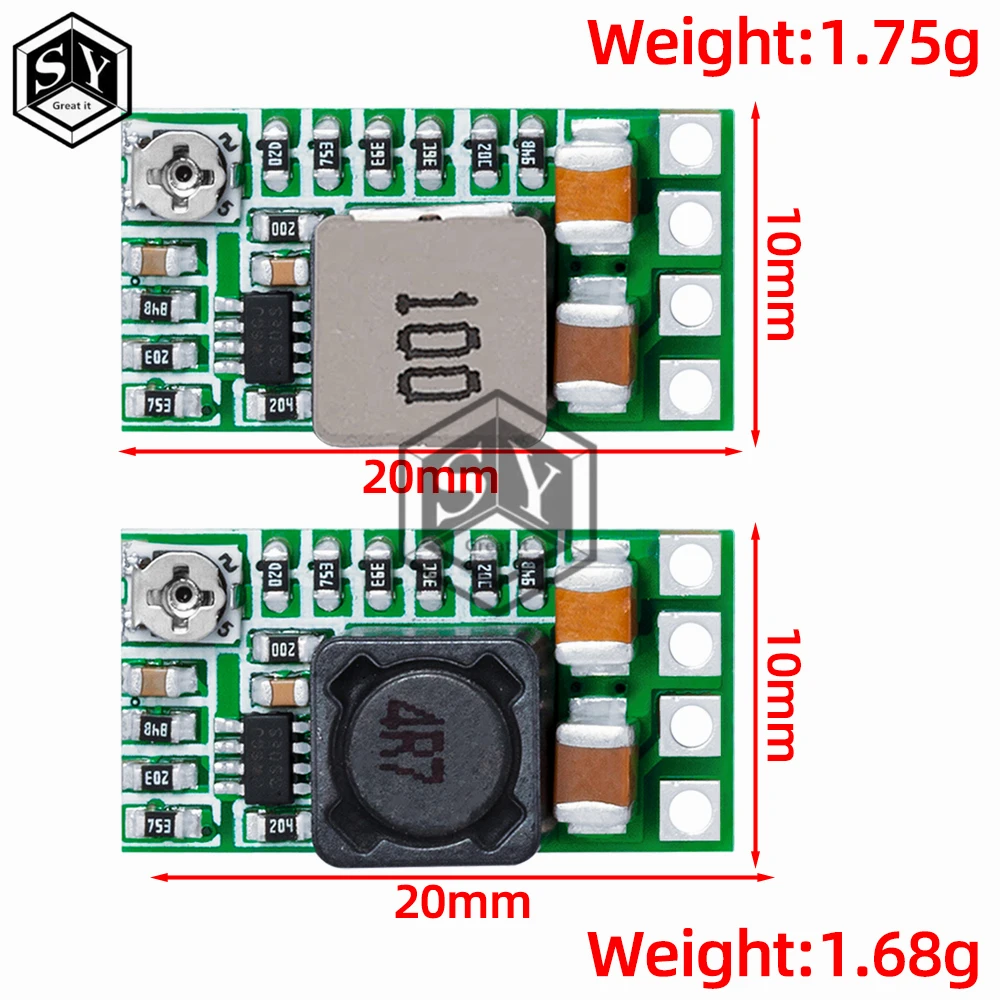 Mini DC-DC 12-24V To 5V 3A Step Down Power Supply Module Voltage Buck Converter Adjustable 97.5% 1.8V 2.5V 3.3V 5V 9V 12V