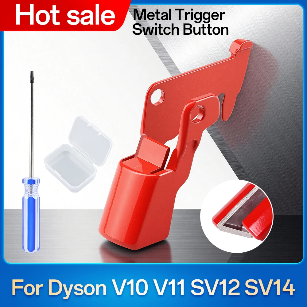 Metal Trigger Switch Button Replacement Compatible with Dyson V10 V11 SV12 SV14 Vacuum Cleaner Power Switch Button Replacement