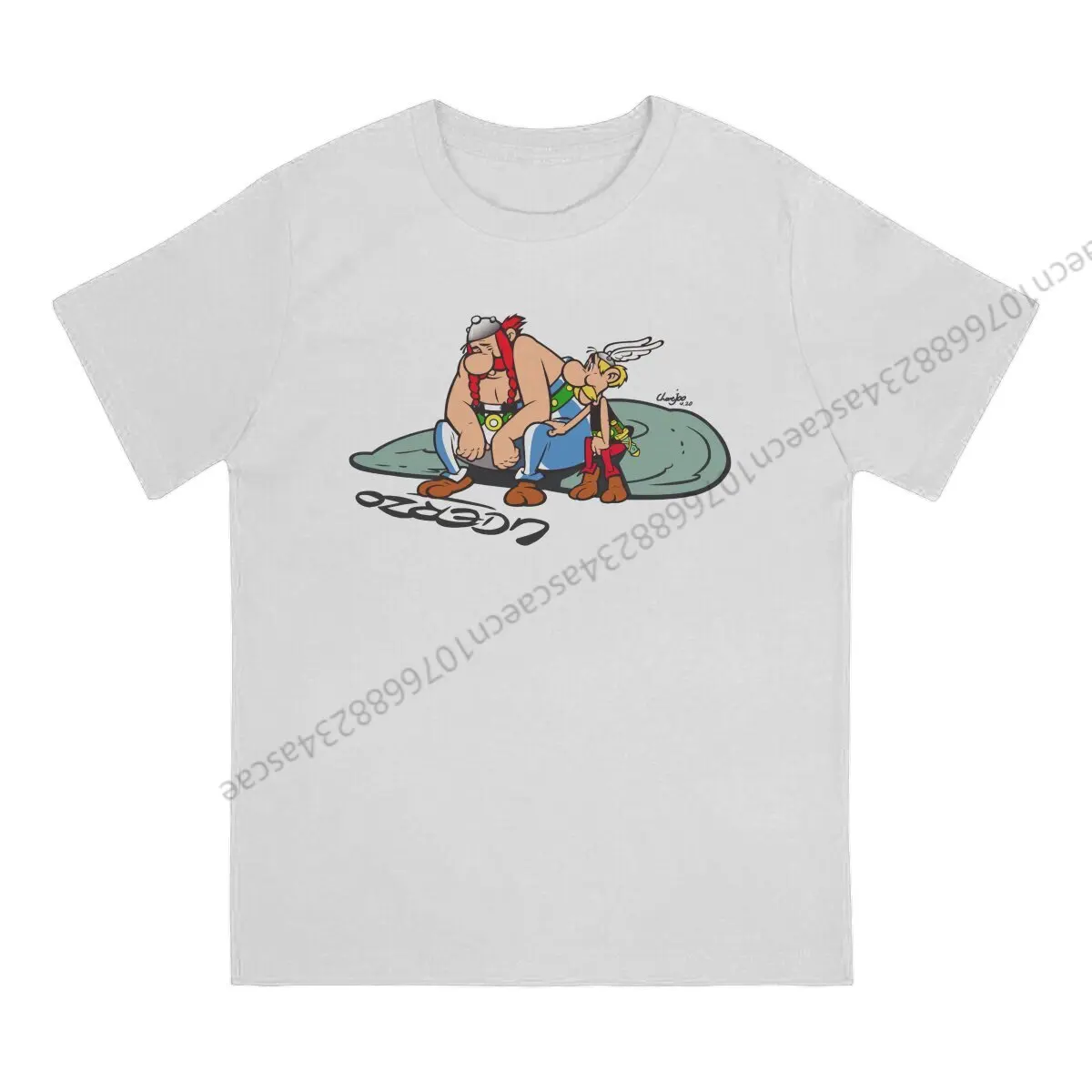 Asterixs and Obelixs Tshirt Homme Men's Streetwear Cotton T Shirt For Men