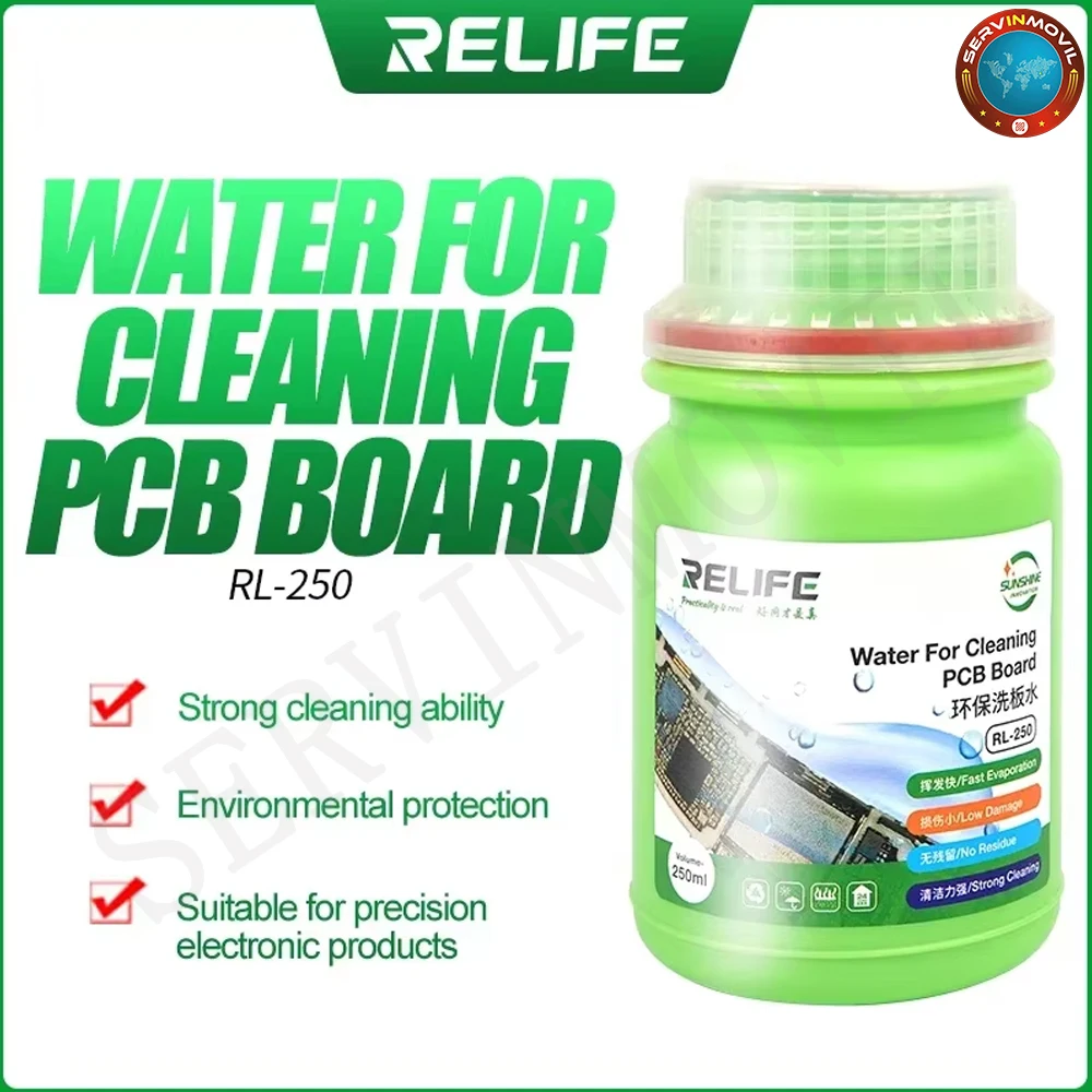RELIFE RL-250 250ML Cleaner Liquid Lead-free Soldering Flux For Phone Computer PCB BGA Motherboard Cleaning Water