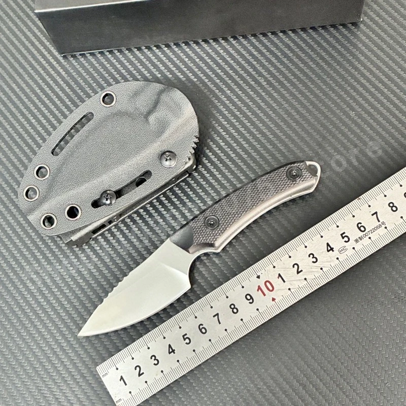 

BK 662 Черный маленький прямой нож 2,79-дюймовое лезвие 5Cr13Mov, стальное лезвие, нейлоновая ручка, уличный тактический нож для самообороны