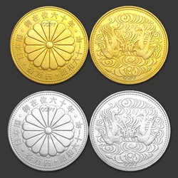 Japan Showa 61st year Gold/Silver 100000 yen Phoenix Collection Commemorative Coin replica metal medal home decor old money gift