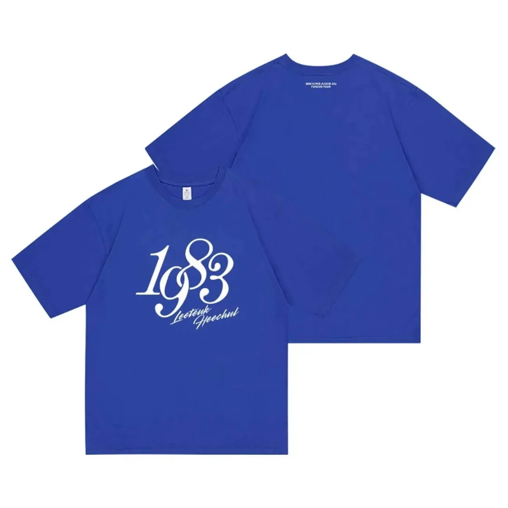 2026 Star Same T-shirt TOP PHOTO Printe TShirt Kpop SUPERJUNIOR 83z Shirt Pullovers Women Korean Style summer Oversized Tshirt