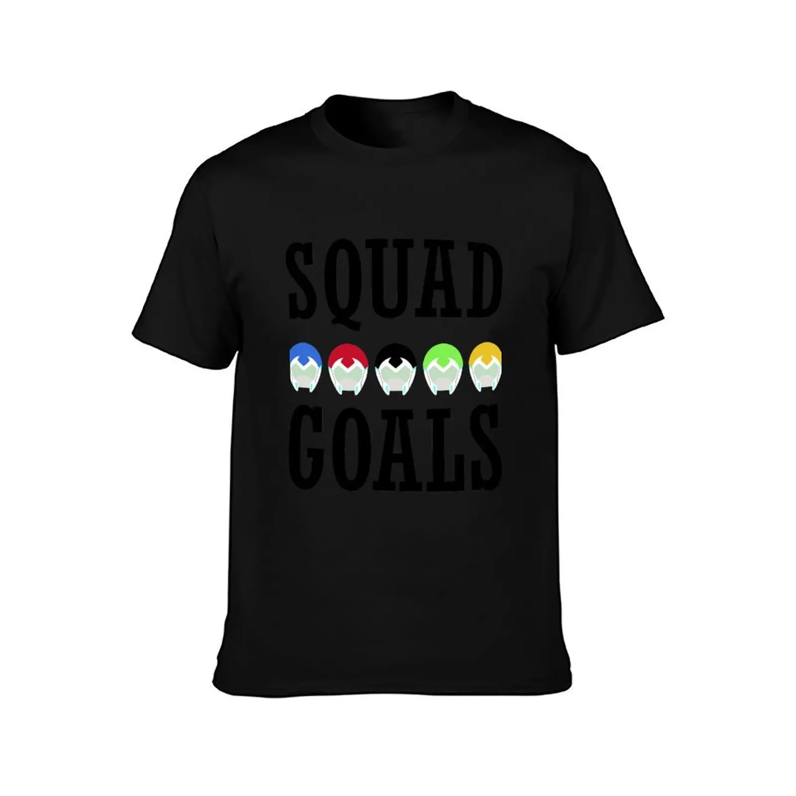 Voltron Inspired Squad Goals T-Shirt, Summer Casual Cotton Tee, Oversized Streetwear Tops, Vintage Graphic Print, 100% Cotton