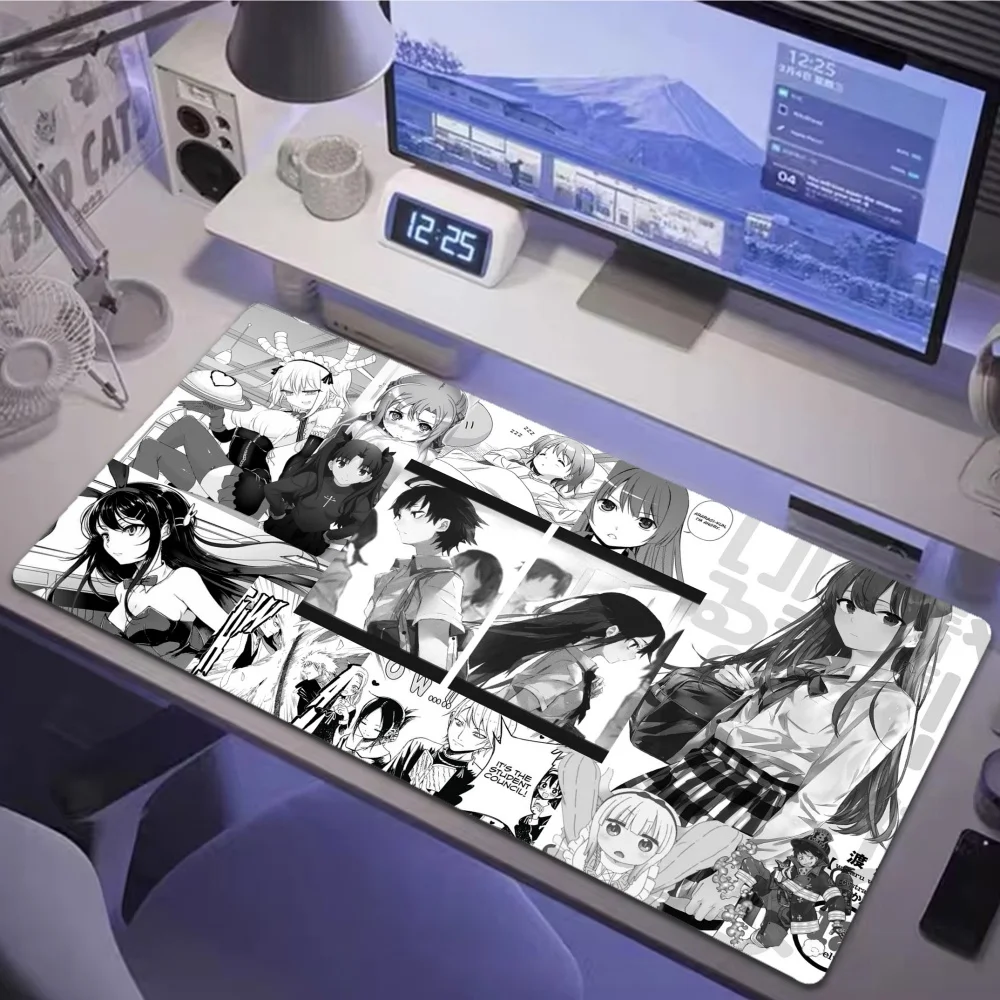 

XXL Large Mousepad Anime Cartoon fed to mouse Keyboard Pad Gaming Mouse Pad Desk accessories Gamer Kawaii Surface Desk Mat