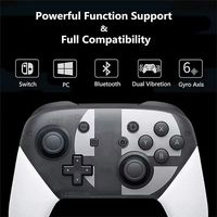 Wireless Pro Controller Compatible with Switch/Switch Lite/Switch OLED Switch Remote Gamepad with Joystick Double Vibration NFC