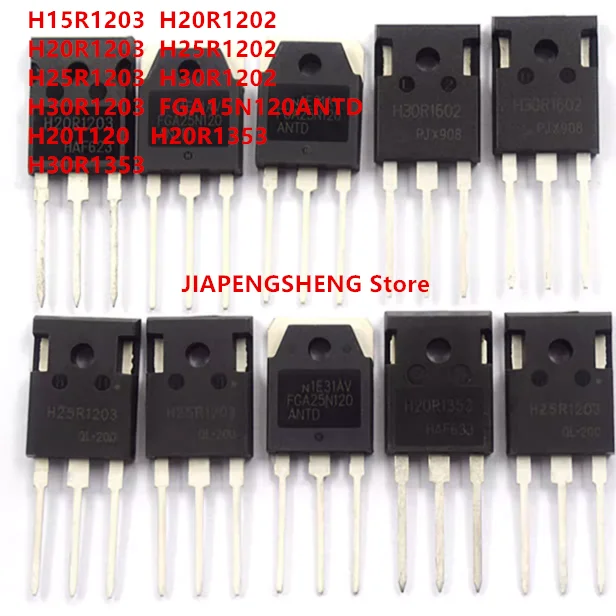 1PCS induction cooker power tube IGBT FGA25N120ANTD FGA15N120ANTD H15R1202 H20R1202 H30R1202 H30R1203 H25R1203 H30R1203 TO 247