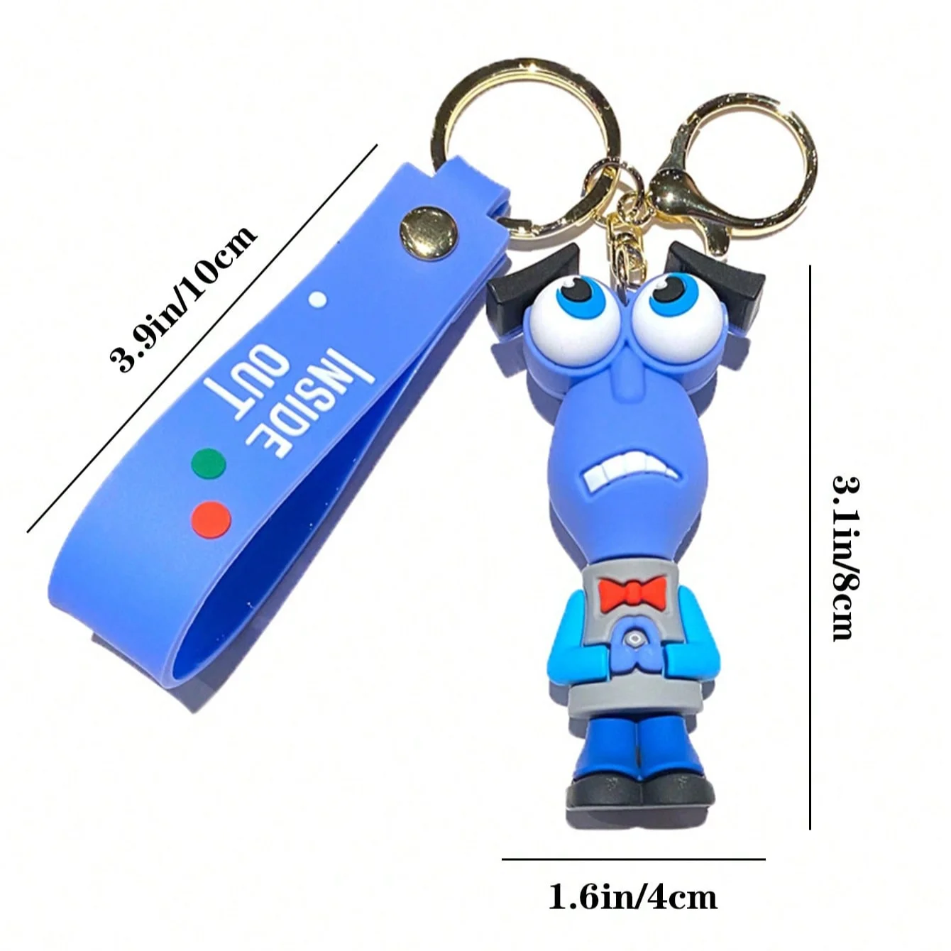 1PC Anime Figures Doll Brain Agent Team INSIDE OUT Cartoon Keychain Car Keychain Ring Pendant Animation Action Figure Small Gift