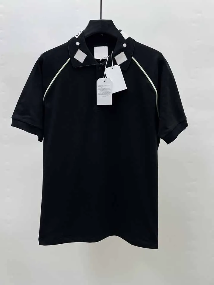 2025 Best Version Casinoblank Sunrise Logo Patched Turn Down Collar T shirts tees Men Casual Summer T shirt Cotton - view 2